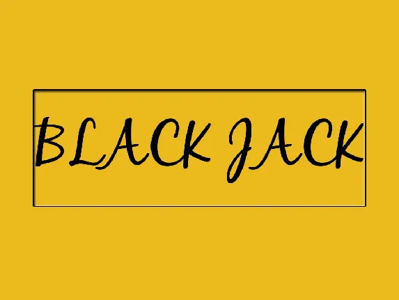 Black Jack font