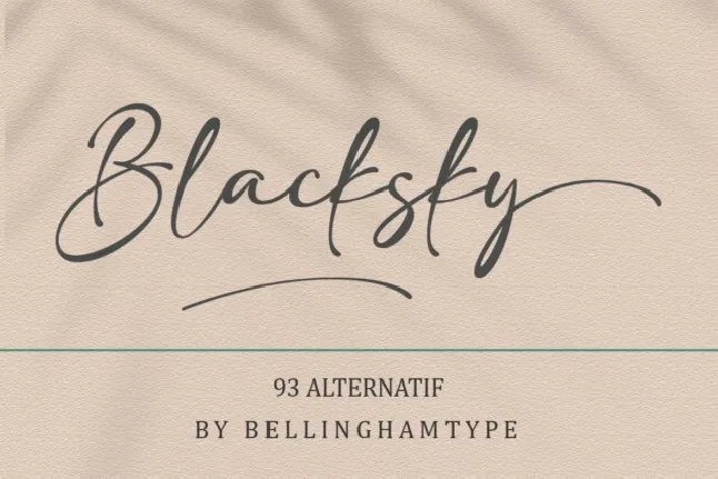 Blacksky font