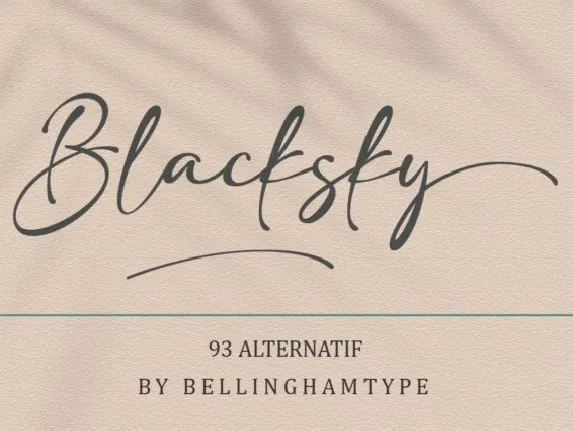 Blacksky font