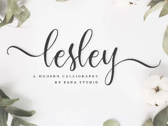 Lesley font