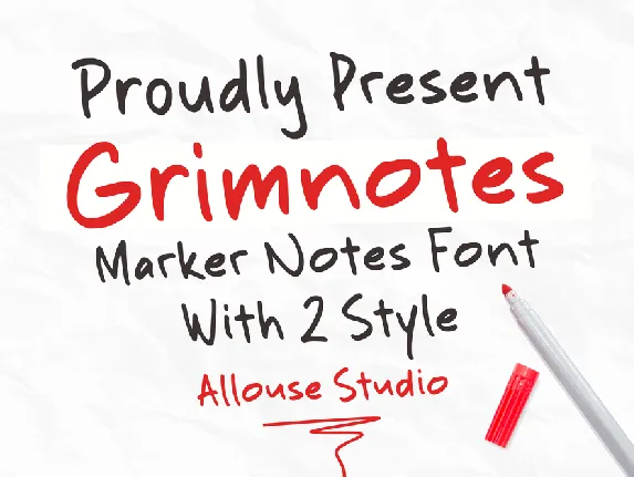 Grimnotes Demo font