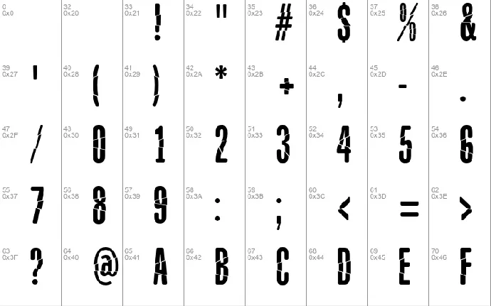 Babalusa Cut font