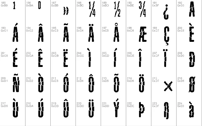 Babalusa Cut font