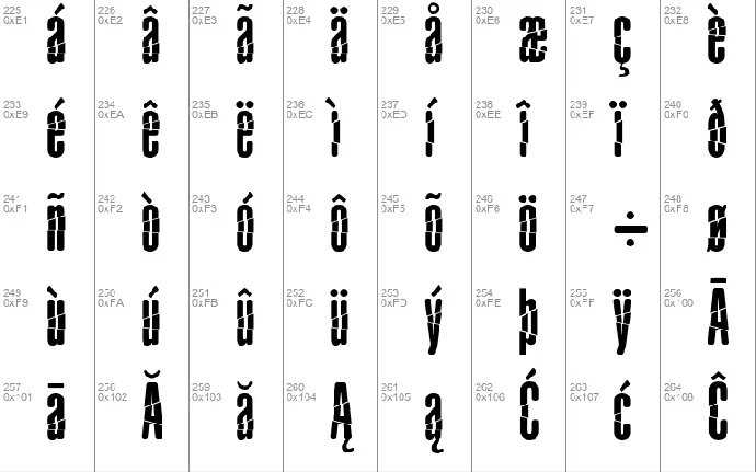 Babalusa Cut font