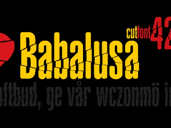 Babalusa Cut font