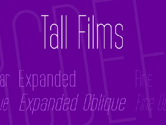 Tall Films font