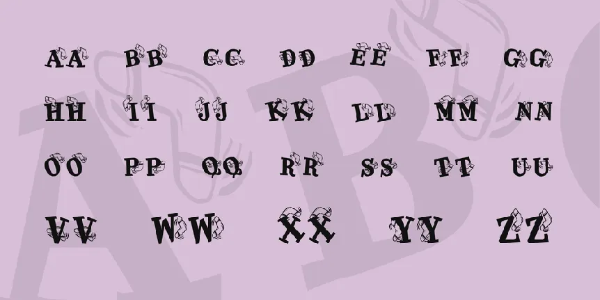 KR Kaboomerang font