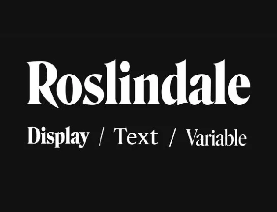 Roslindale Family font