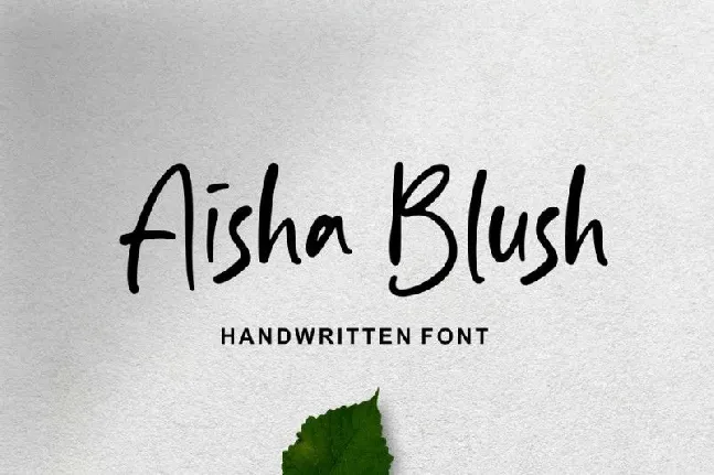 Aisha Blush font