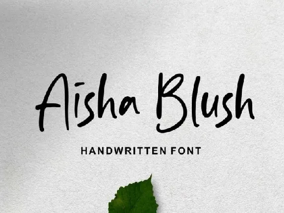 Aisha Blush font