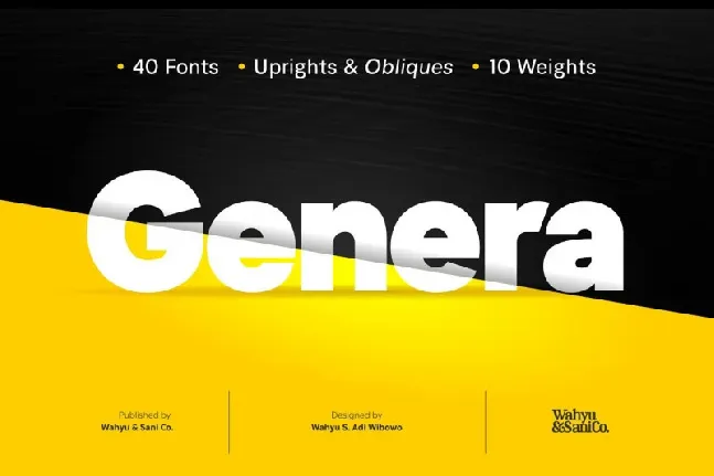 Genera Sans Family font