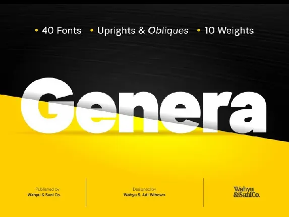 Genera Sans Family font