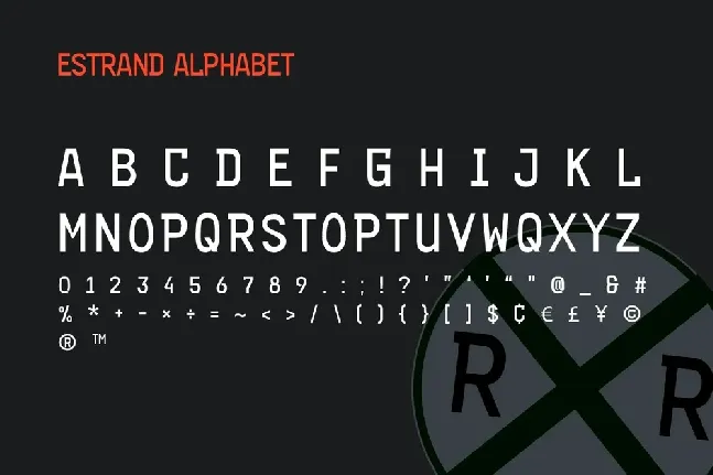 Estrand font