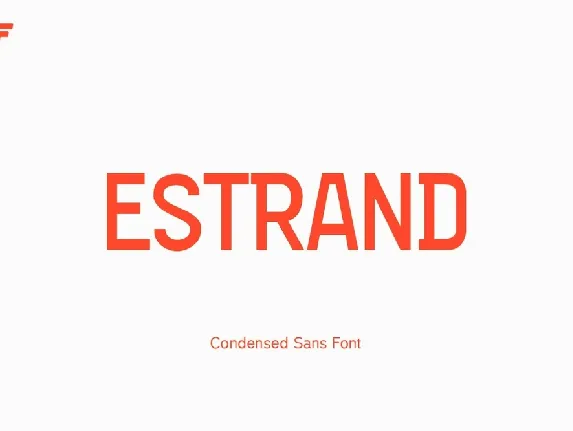 Estrand font