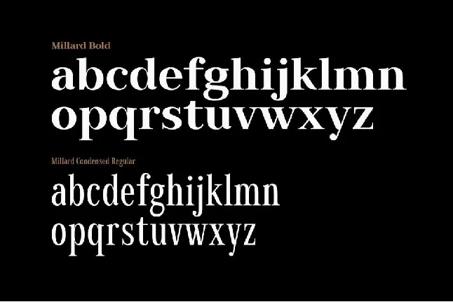 Millard Family font