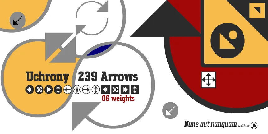 Uchrony Arrows font