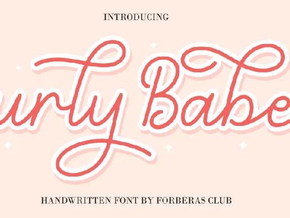 Curly Babe font