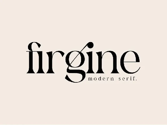 Firgine font