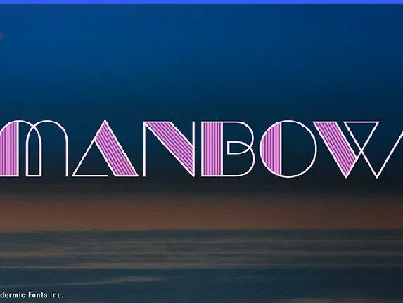 Manbow font