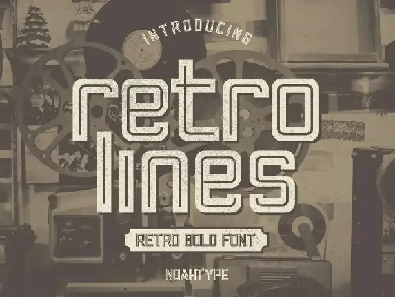 Retro Lines font