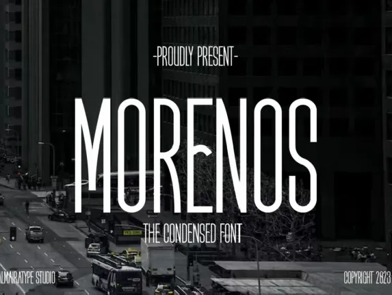 Morenos font