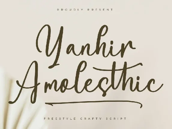 Yanhir Amolesthic DEMO VERSION font