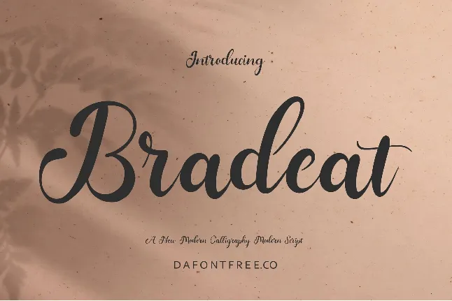 Bradeat font