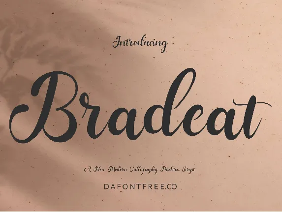 Bradeat font