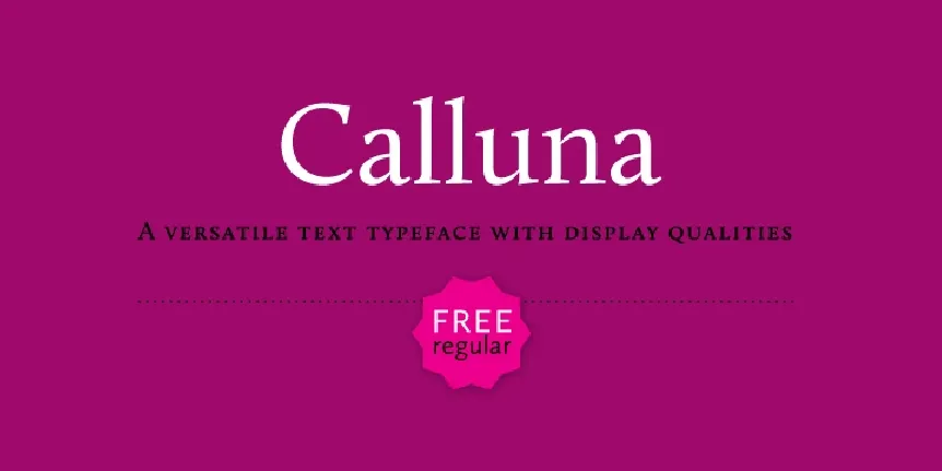 Calluna font