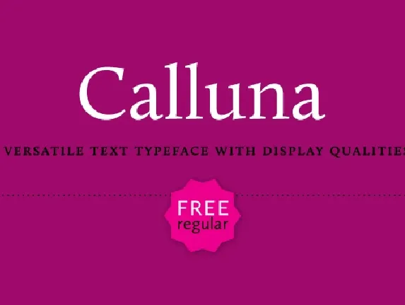 Calluna font