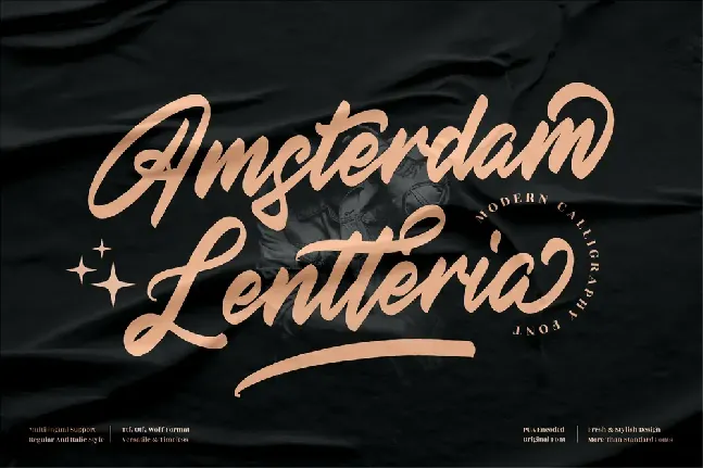 Amsterdam Lentteria font