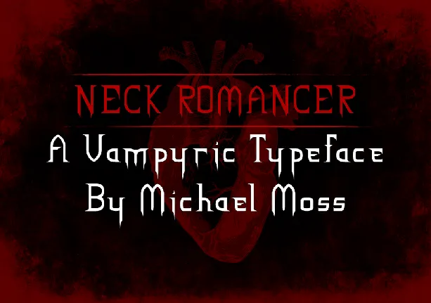 NECK ROMANCER font