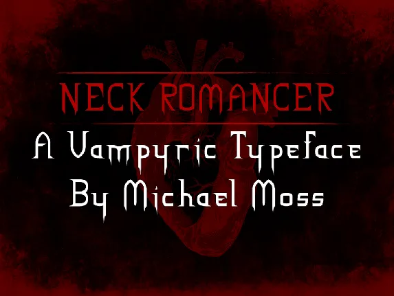 NECK ROMANCER font