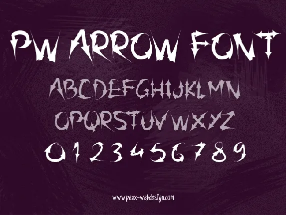 PW Arrow font