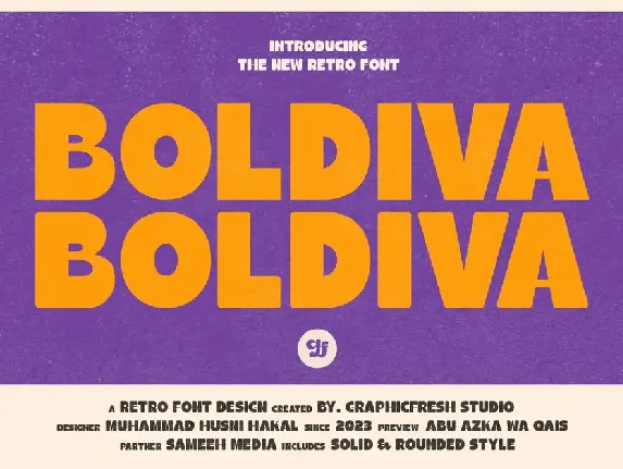 Boldiva font