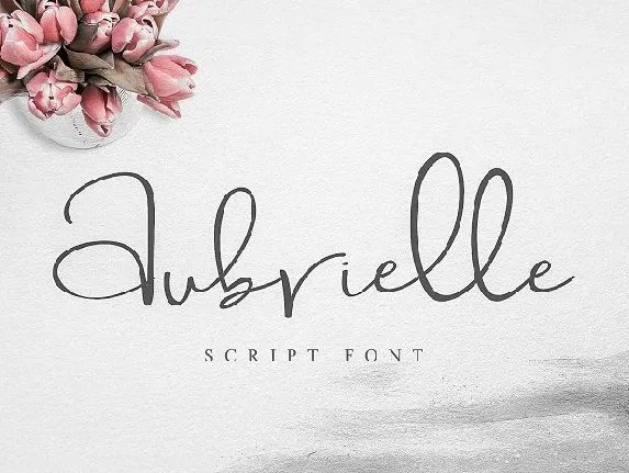 Aubrielle Script font