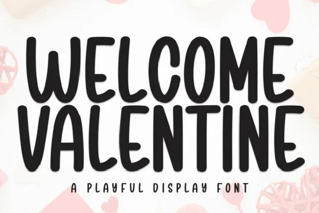 Welcome Valentine Display font