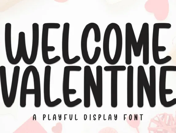 Welcome Valentine Display font