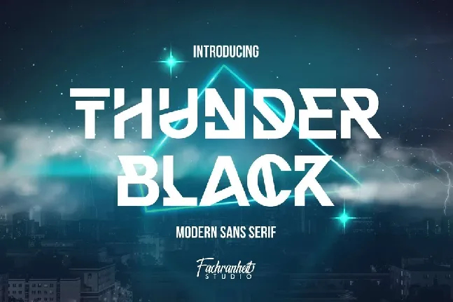 Thunder Black font