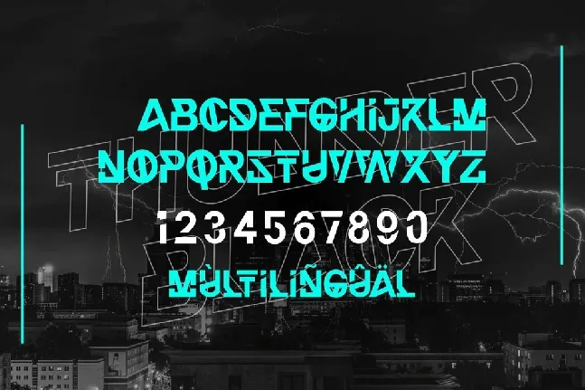 Thunder Black font