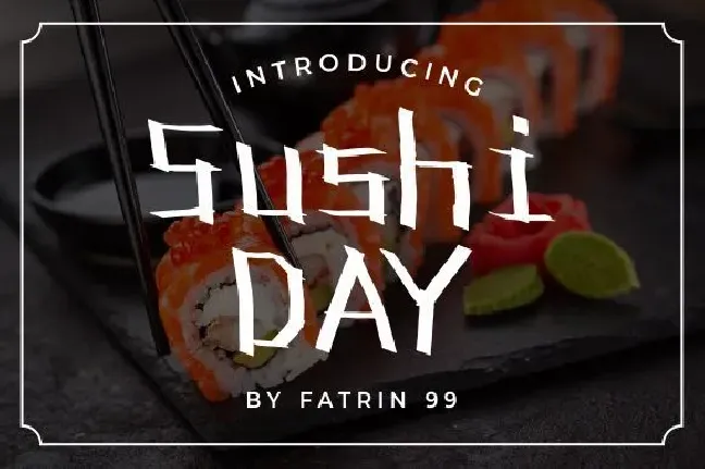 FATRIN Sushi DAY Demo font