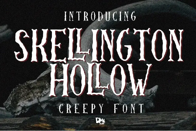 Skellington Hollow font