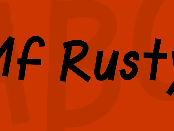 Mf Rusty font