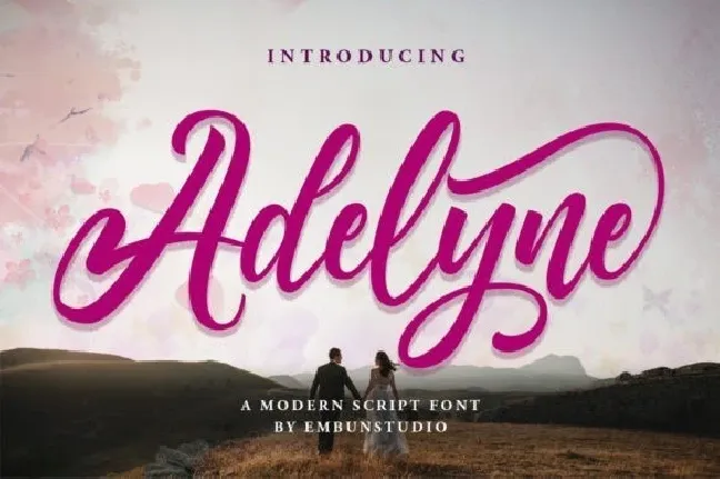 Adelyne Calligraphy font