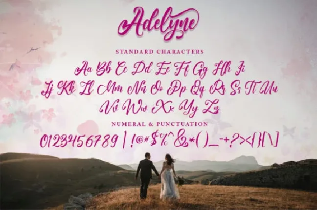 Adelyne Calligraphy font