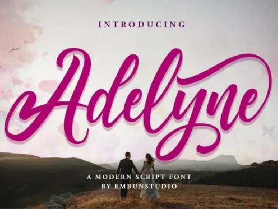 Adelyne Calligraphy font