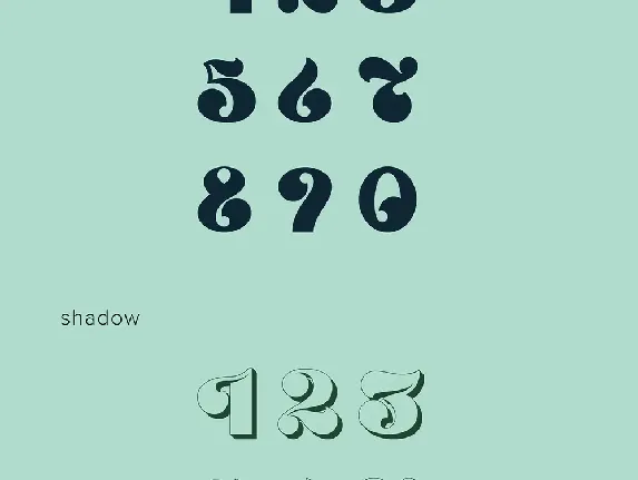 Pole Numerals font