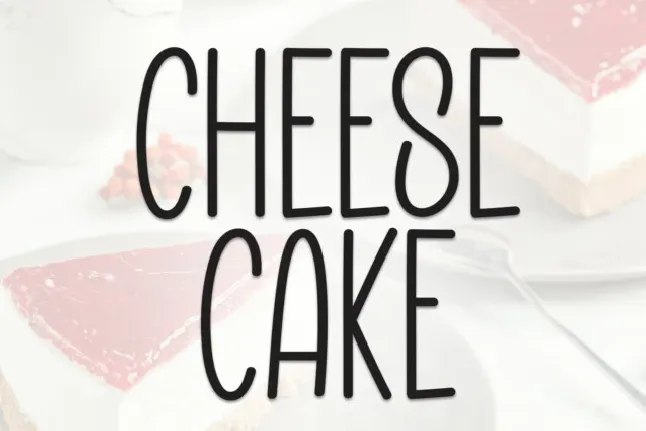 Cheese Cake Display font