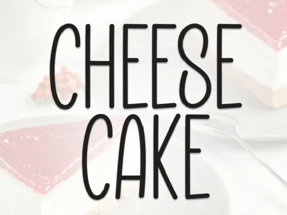 Cheese Cake Display font