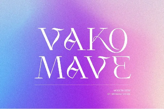 Vako Mave font